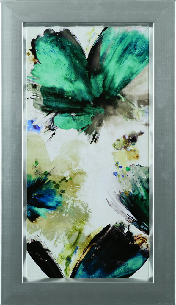 Art Effects Blue Ribbon Blooms I Wall Art by Asia Jensen