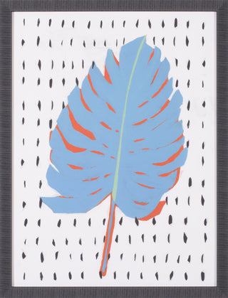 Art Effects Blue Tropical Leaf Ii Wall Art by Isabelle Z