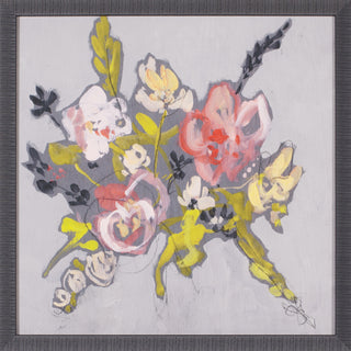 Art Effects Blush and Paynes Bouquet Ii Wall Art by Jennifer Goldberger