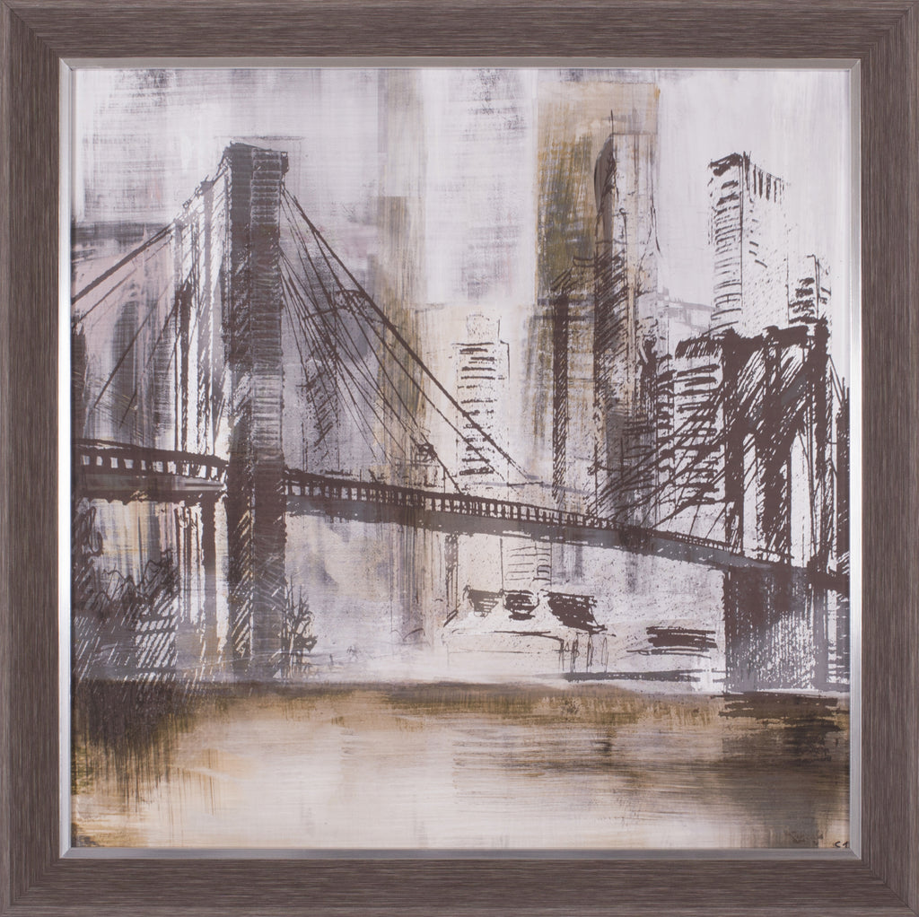 Art Effects Brooklyn Bridge Twilight Wall Art by Susan Jill
