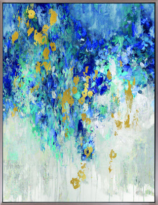 Art Effects Cascading Blues II Wall Art by Nikki Robbins
