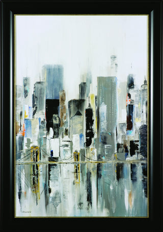 Art Effects City Bridge Wall Art by Aziz Kadmiri