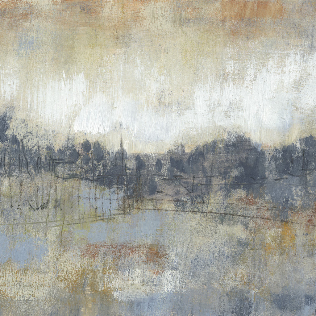 Art Effects Cool Gray Horizon I Wall Art by Jennifer Goldberger