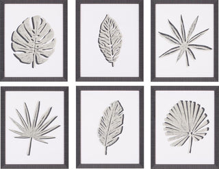 Art Effects Cut Paper Palms I-VI 6PC SET ONLY Wall Art by June Erica Vess