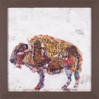 Art Effects El Buffalo Warm Grey Wall Art by Kellie Day