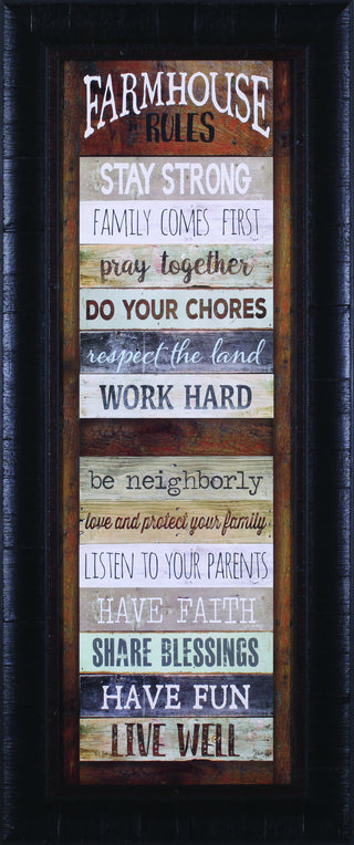 Art Effects Farmhouse Rules Shutter Wall Art by Marla Rae