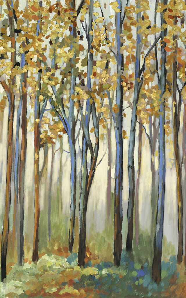 Art Effects Golden Leaves Wall Art by Allison Pearce