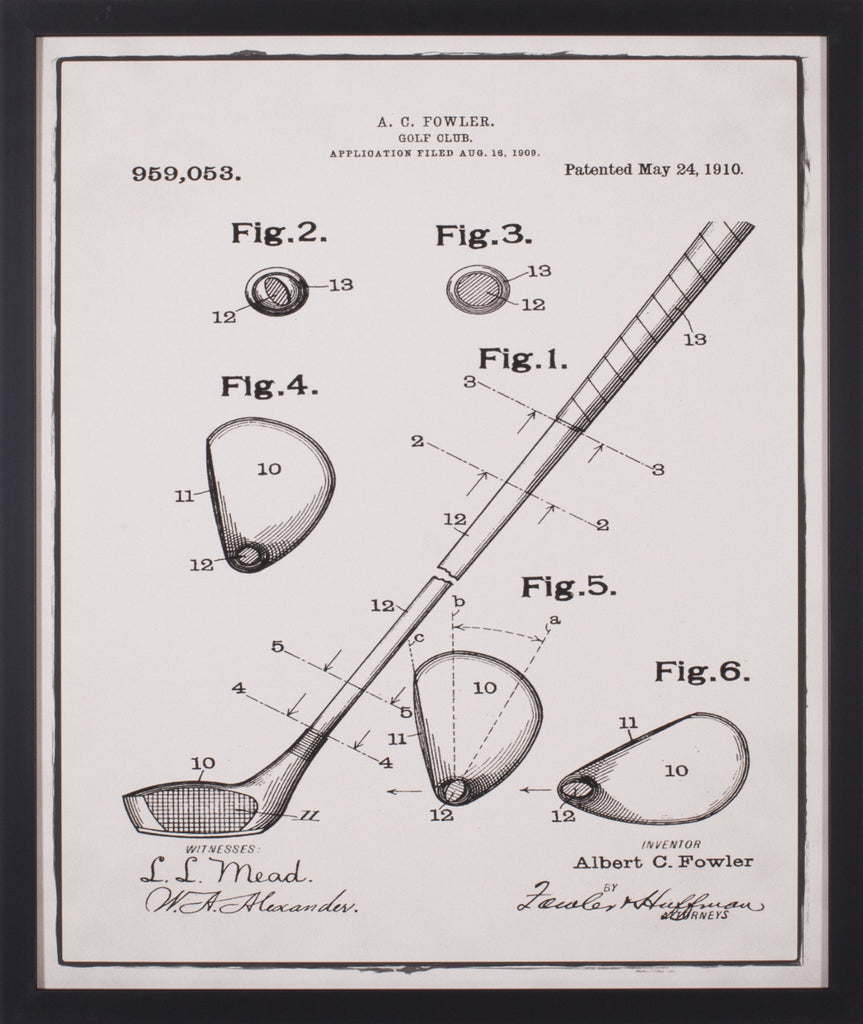 Art Effects Golf Club 1909 Wall Art by Bill Cannon
