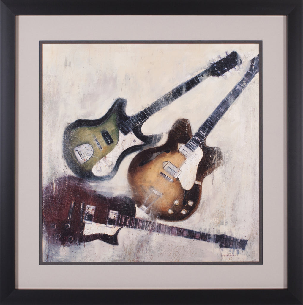 Art Effects Guitars I Wall Art by Joseph Cates