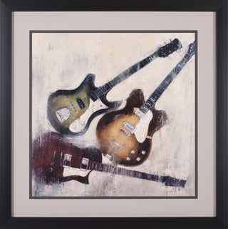 Art Effects Guitars I Wall Art by Joseph Cates