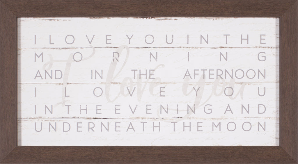 Art Effects I Love You Wall Art by Jennifer Pugh