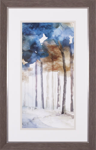 Art Effects In The Blue Forest II Wall Art by Eva Watts