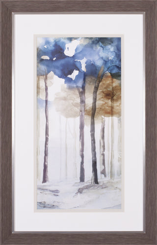 Art Effects In The Blue Forest III Wall Art by Eva Watts