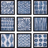 Art Effects Indigo Signals I-IX 9PC SET ONLY Wall Art by June Erica Vess