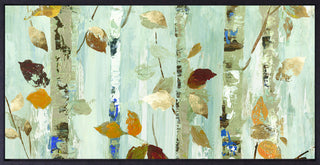 Art Effects Leaves On Birch Wall Art by Allison Pearce