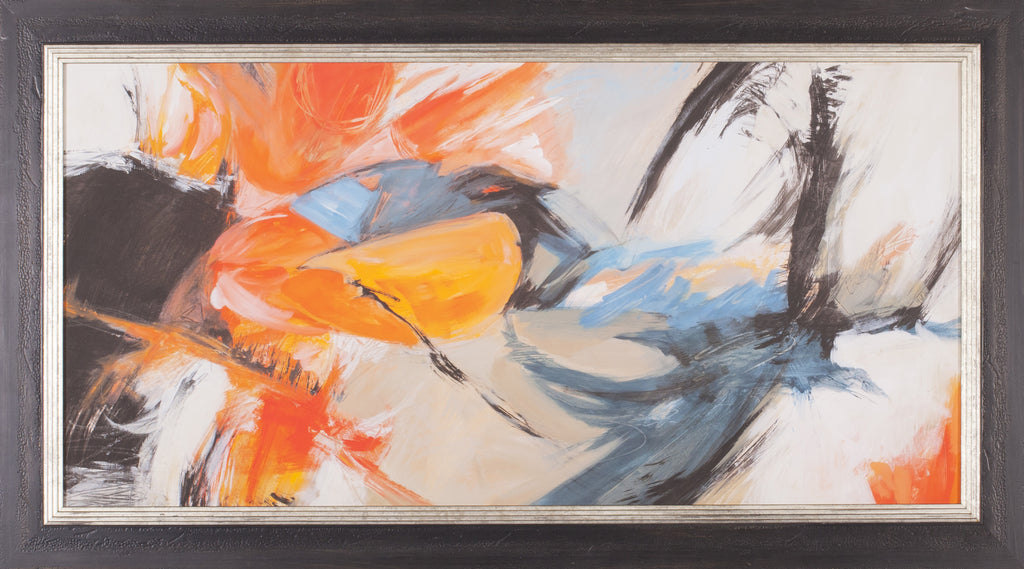 Art Effects Oranges and Blues Wall Art by Jim Stone