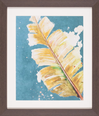 Art Effects Palma Fresca On Teal Wall Art by Patricia Pinto