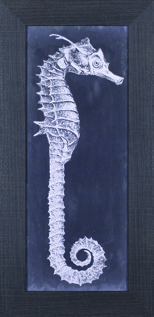Art Effects Seahorse Blueprint II Wall Art by Vision Studio