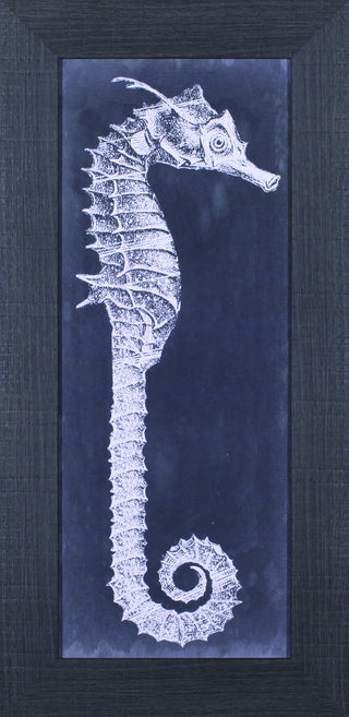 Art Effects Seahorse Blueprint II Wall Art by Vision Studio