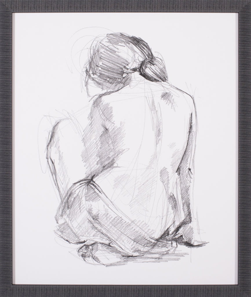 Art Effects Sitting Pose I Wall Art by Jennifer Paxton Parker
