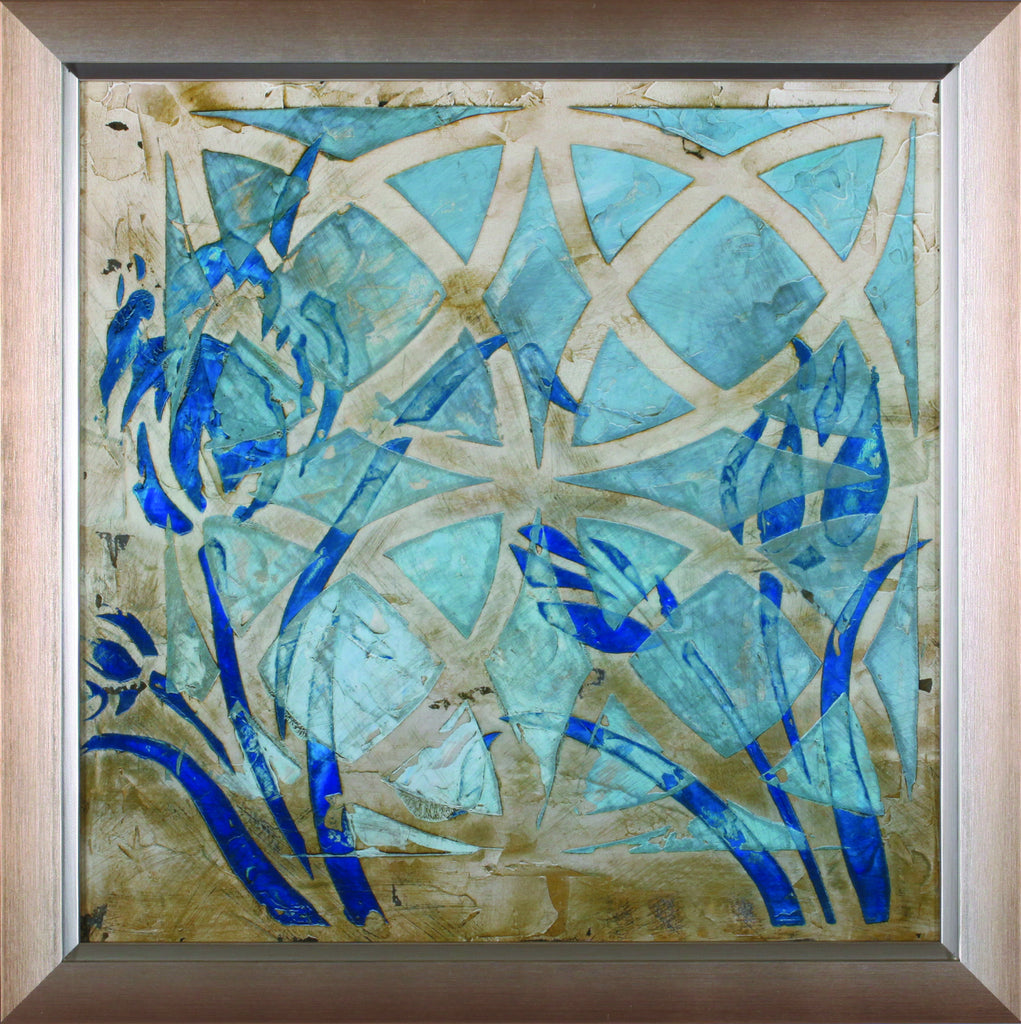 Art Effects Stained Glass Indigo III Wall Art by Megan Meagher
