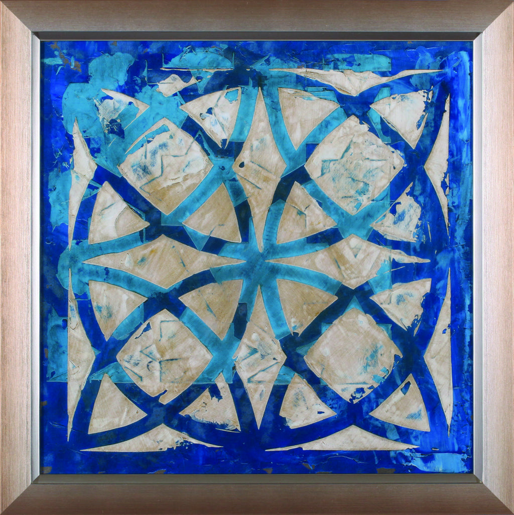 Art Effects Stained Glass Indigo IV Wall Art by Megan Meagher