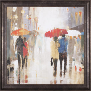 Art Effects Umbrellas In The Rain Wall Art by Wendy Kroeker