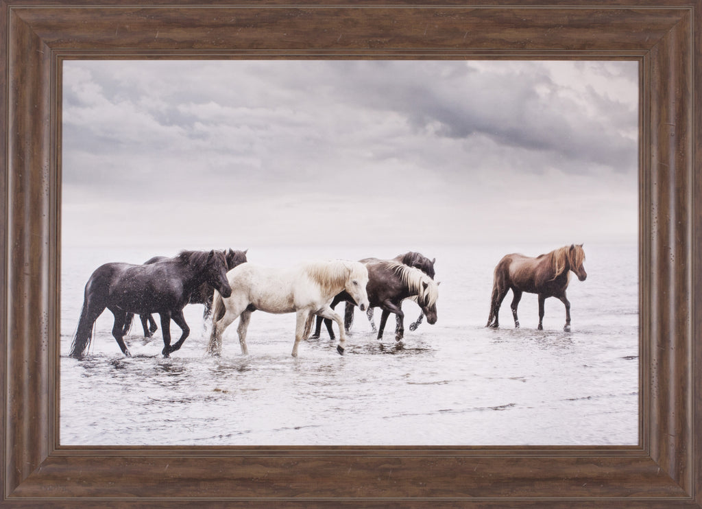 Art Effects Water Horses IV Wall Art by PH Burchett