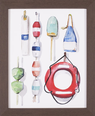 Art Effects Watercolor Buoys Ii Wall Art by Jennifer Paxton Parker