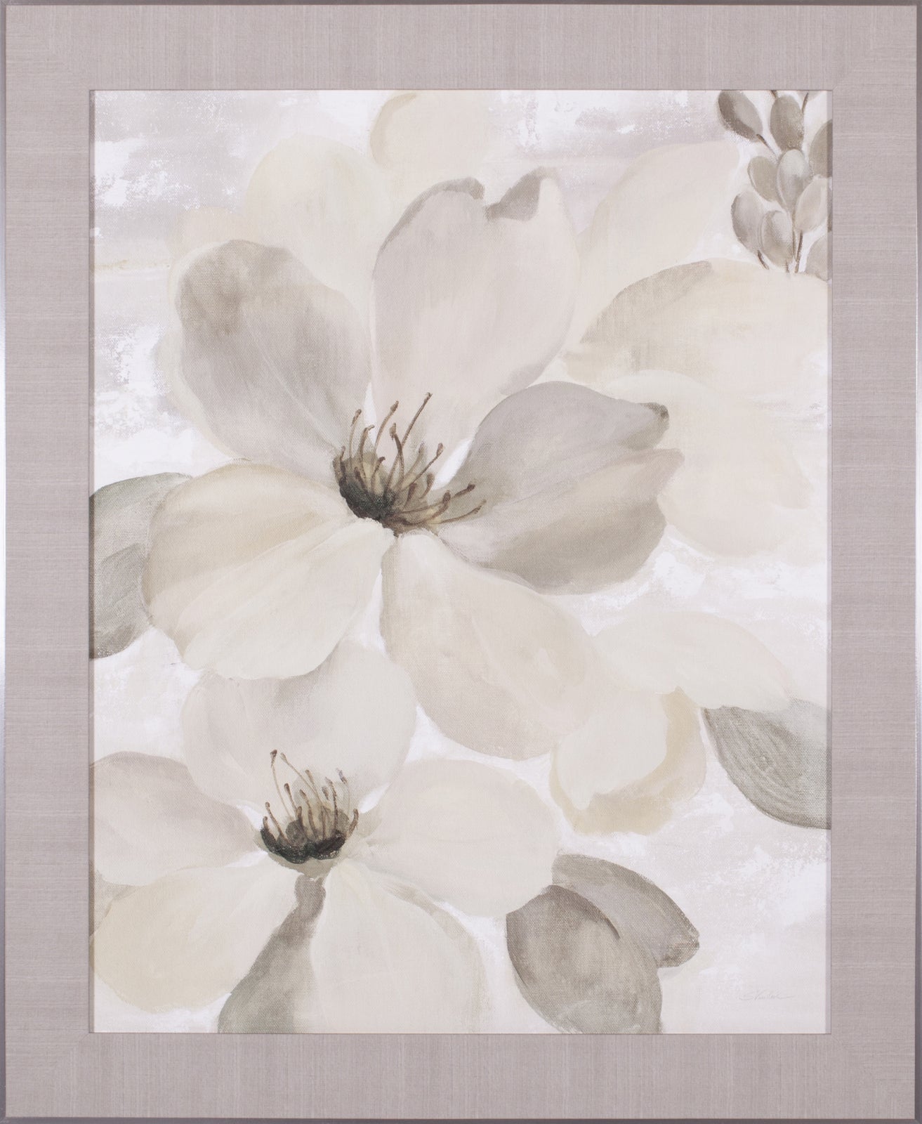 Art Effects White On Floral II Wall Art by Silvia Vassileva