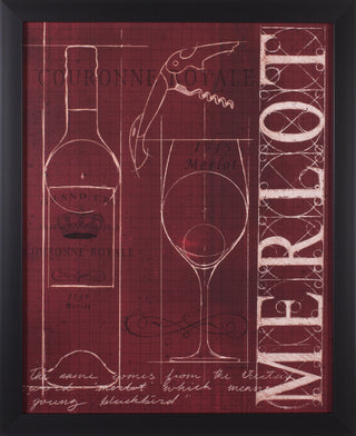 Art Effects Wine Blueprint Ii Wall Art by Marco Fabiano