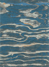 Surya Artist Studio ART-239 Navy Sea Foam Dark Brown Beige Denim Camel Area Rug Main Image 8 X 11