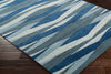 Surya Artist Studio ART-253 Bright Blue Teal Aqua Sea Foam Area Rug Corner Image