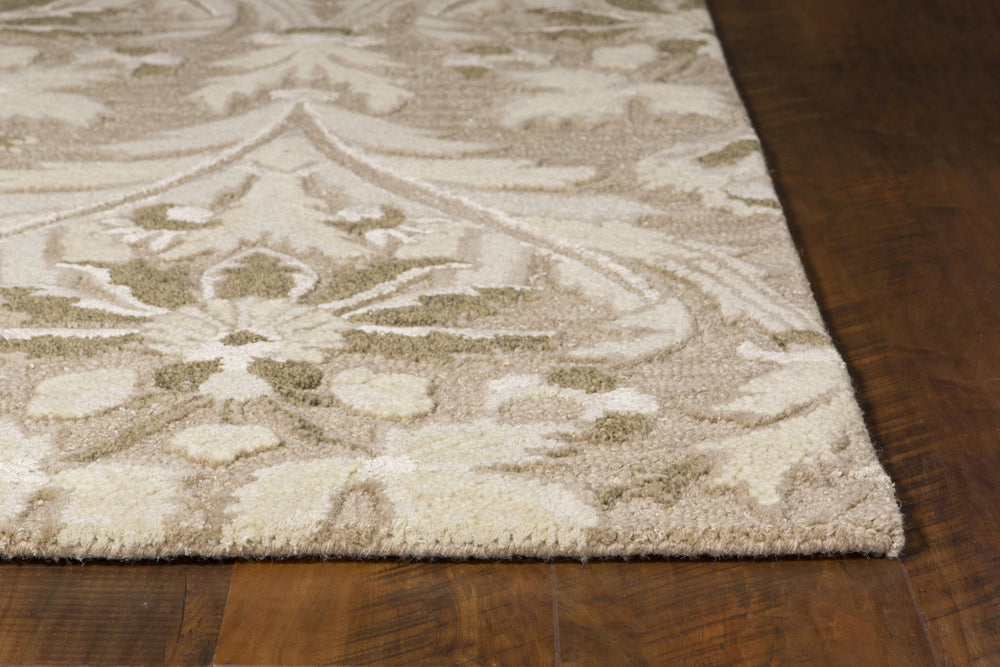 KAS Artisan 2152 Sand Damask Area Rug  Feature