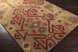 Surya Arizona ARZ-1007 Mocha Hand Tufted Area Rug 5x8 Corner