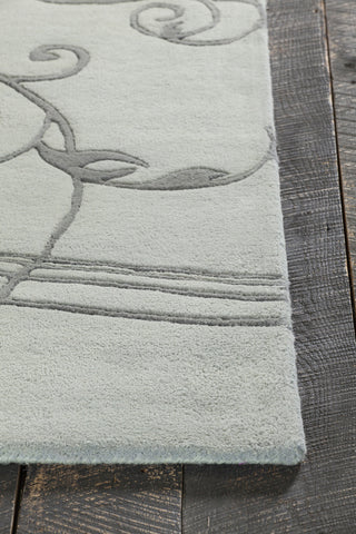 Chandra Aschera ASC-6401 Charcoal/Grey Area Rug Corner Shot