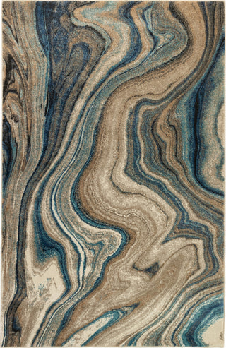 Trans Ocean Ashford 8133/03 Agate Blue Area Rug by Liora Manne