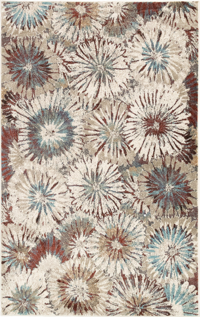 Trans Ocean Ashford 8135/44 Fall Flowers Multi Area Rug by Liora Manne