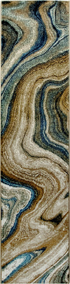 Trans Ocean Ashford 8133/03 Agate Blue Area Rug by Liora Manne