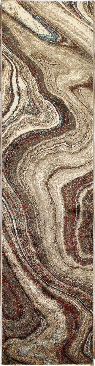 Trans Ocean Ashford 8133/24 Agate Red Area Rug by Liora Manne