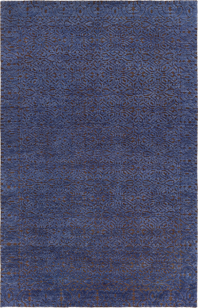 Chandra Ashton ASH-48700 Blue Brown Area Rug main image