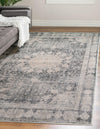 Unique Loom Asheville OWE-BRK1 Gray Area Rug Rectangle Lifestyle Image Feature