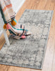 Unique Loom Asheville OWE-BRK1 Gray Area Rug Runner Lifestyle Image