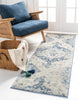 Unique Loom Asheville OWE-BRK2 Blue Area Rug Runner Lifestyle Image