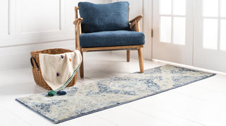 Unique Loom Asheville OWE-BRK2 Blue Area Rug Runner Lifestyle Image