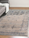 Unique Loom Asheville OWE-BRK4 Gray Area Rug Rectangle Lifestyle Image Feature