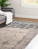 Unique Loom Asheville OWE-BRK4 Gray Area Rug Rectangle Lifestyle Image