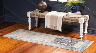 Unique Loom Asheville OWE-BRK4 Gray Area Rug Runner Lifestyle Image