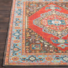 Surya Aura Silk ASK-2307 Rose Bright Pink Yellow Camel Dark Brown Red Sky Blue White Green Lime Area Rug Detail Image