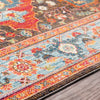 Surya Aura Silk ASK-2307 Rose Bright Pink Yellow Camel Dark Brown Red Sky Blue White Green Lime Area Rug Texture Image